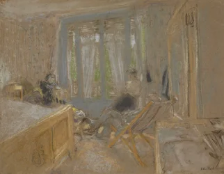 La familia Vuillard en la Closerie des Genêts, c.1921-24